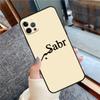 Чехол для телефона Sabr Patience для iPhone 16 15 14 12 11 13 Pro Max 12 13 mini XR 15 16 Plus 16e Защитный корпус