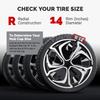 14-дюймовый колпак на колесо Полный    Подходит Защитник обода колеса для большинства автомобилей Грузовиков Внедорожников Колпак колеса Колпак