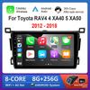 Правый руль Android OS для Toyota RAV4 4 XA40 5 XA50 2012 - 2018 Автомагнитола Мультимедийный проигрыватель DSP Стерео GPS 4G Разделенный экран