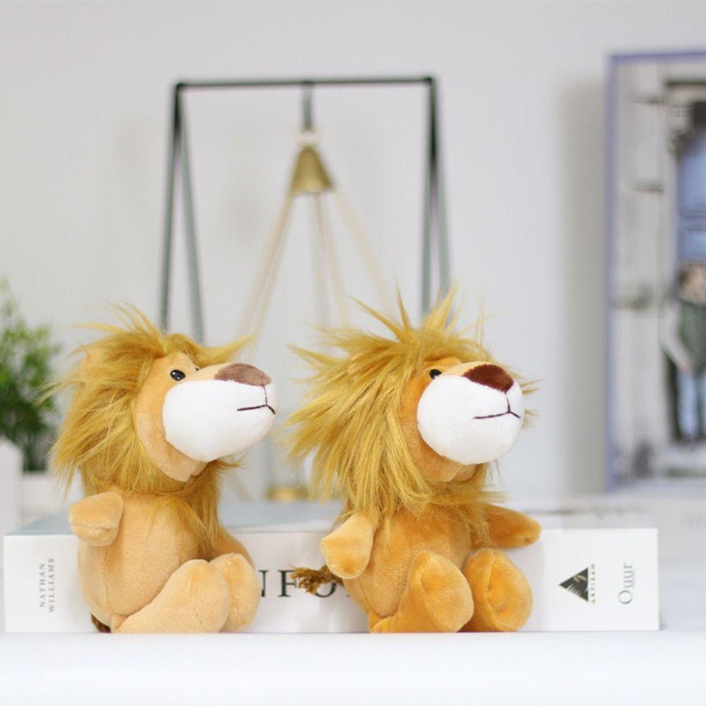 Брелок для ключей Брелок для ключей Подвесной декоративный брелок для ключей Плюшевый брелок для ключей Плюшевая кукла Маленький лев Кукла для ключей