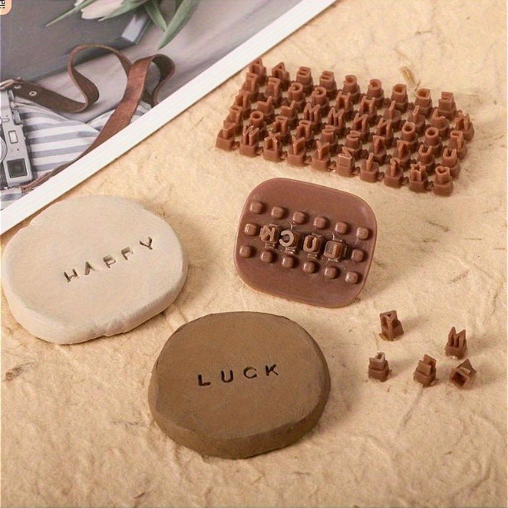 Керамические инструменты для творчества | Подходят для керамики/полимерной глины/глины/мыла, Включают штампы с буквами, штампы с цифрами, штампы с символами, формы для ручного изготовления мыла