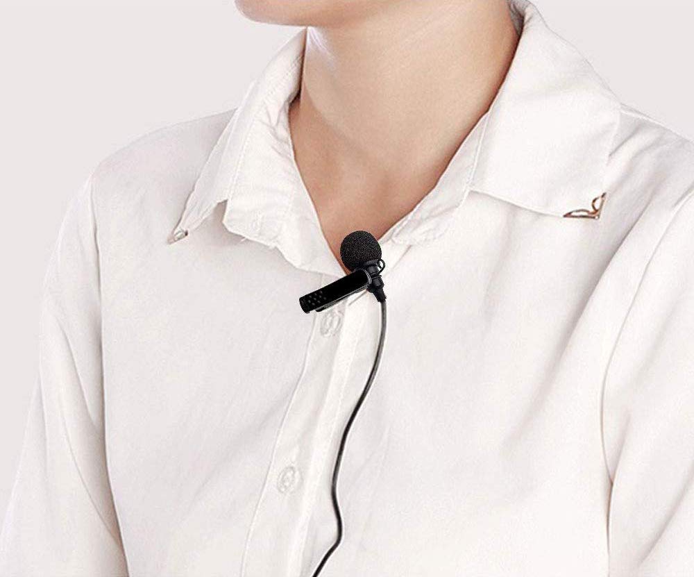 Микрофон-петличка NiceAI с беспроводным передатчиком Sony UWP, черный, ветрозащитный дизайн, шумоподавление, клипса (Совместимая серия) Микрофон, 120 см,