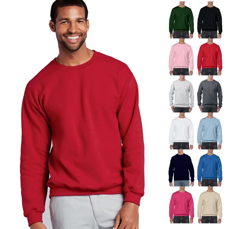 Классический однотонный пуловер Gildan Heavy для взрослых с круглым вырезом для стильной и удобной рабочей одежды