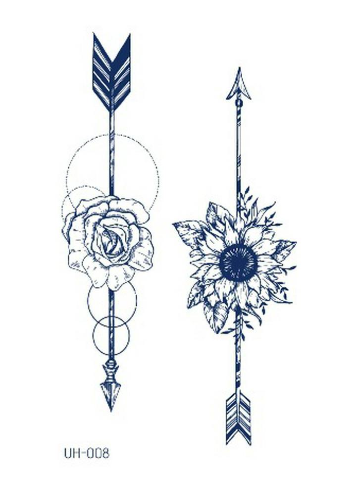 Водостойкие полуперманентные татуировки-наклейки на травяной основе для мужчин и женщин