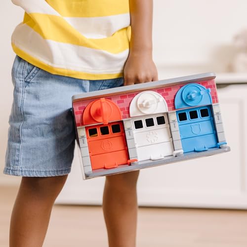 Melissa & Doug Первый деревянный набор игрушек «Машины экстренной помощи» с ключом, Красный, от 3 лет, Оригинальный, 4607