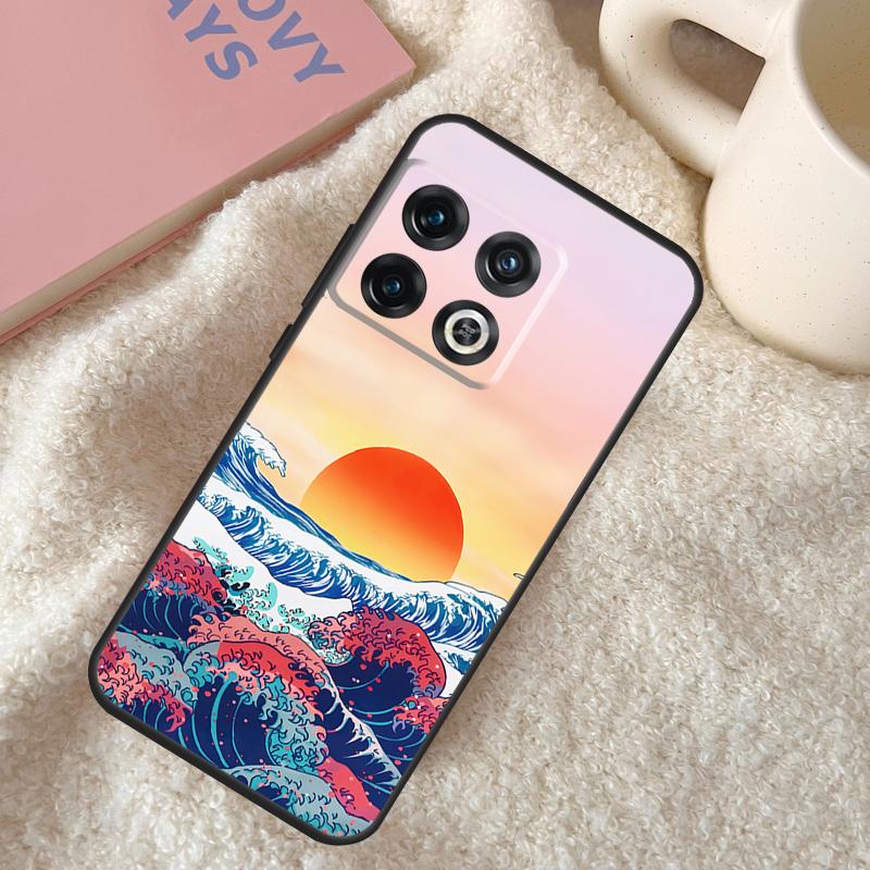Японский стиль Волна Чехол для OnePlus Nord N10 N20 N100 N200 CE 2 Lite OnePlus Ace 8T 9R 10T 9RT 9 11 10 Pro
