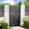 Garden Gate Black 100 x 175 cm Steel Flame Design