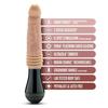 Dr.. Skin Silicone - Dr. Knight - Dildo with Motion and Vibration - Beige