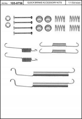 National Fk5069Sk Brake Shoe Accessories Kit