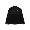 Sportswear Hybrid Fleece Large Logo Half-Zip Pullover Sweatshirt Men Tops Black CJ4419-010