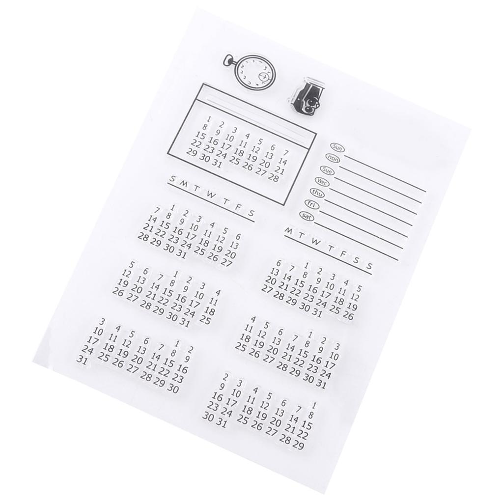 Transparent Clear Silicone Stamp Seal for Scrapbooking Photo Album Decorative Calendar