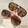 Солнцезащитные очки с большой оправой Модные Устойчивые к УФ-излучению Для вождения Отпуск Защита глаз Солнцезащитные очки Авиаторы Личность