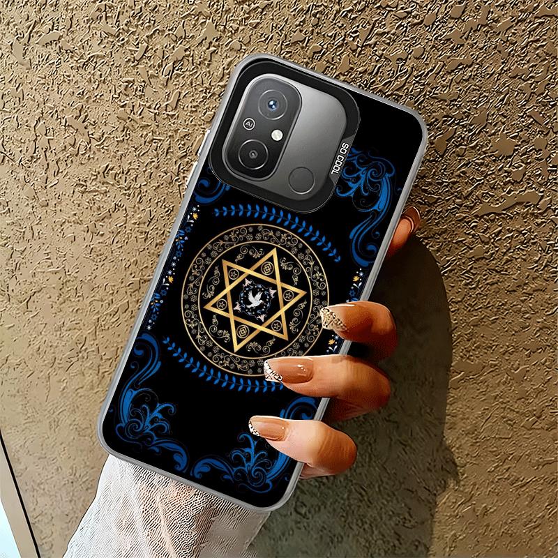 David Jewish Star Symbol Shockproof Phone Case for Xiaomi Poco X7 X6 X5 X3 Pro F7 Ultra M8 Redmi 15C 15 14C 13C 12C 10C 13 12 10