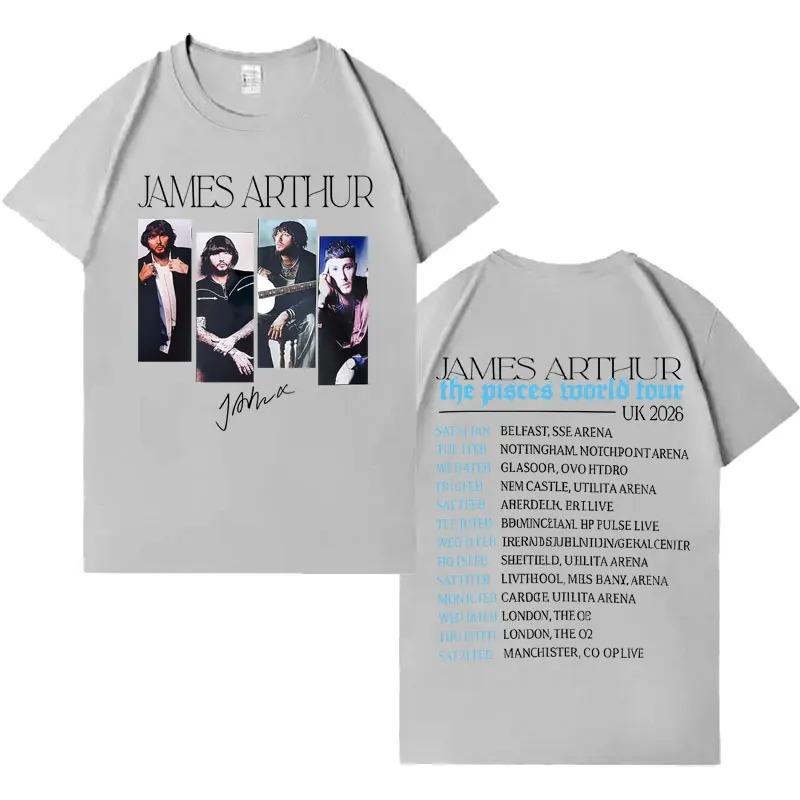 Singer James Arthur Mens Fashion TShirt 2026 Album Casual Loose TShirt HipHop High Quality Comfortable Short Sleeve Unisex