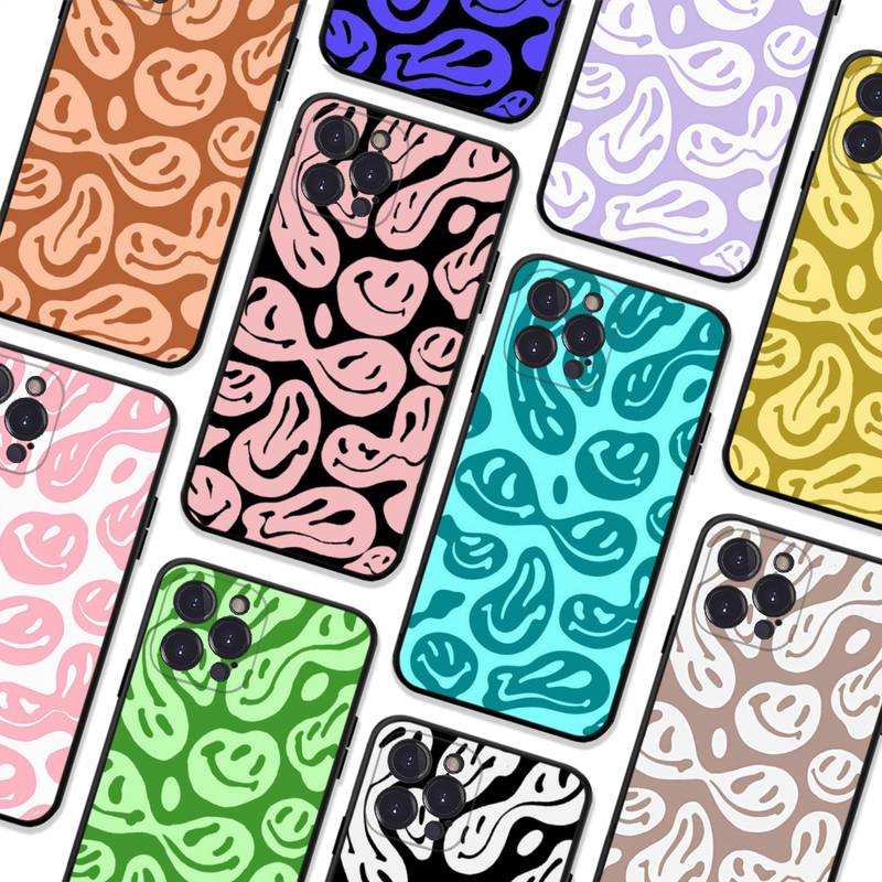 Забавный чехол для телефона со смайликом для iPhone 8 7 6 6S Plus X SE 2020 XR XS 14 11 12 13 Mini Pro Max Мобильный чехол
