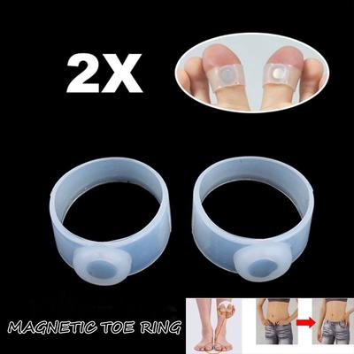 Женщины Мужчины Новая Мода Здоровье Вес Магнитная Терапия Кольца на Пальцы Ног Магнитное Похудение Тела Силиконовые