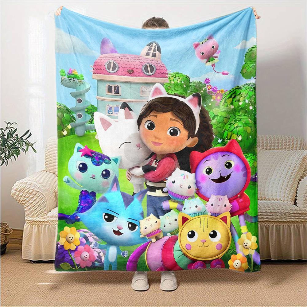 1pc Gaby's Bubble House2 Blanket, Gift, for Men and Women, Soft Blanket, Good for Sofa Bed Couch Travel, Lightweight Flannel Blanket