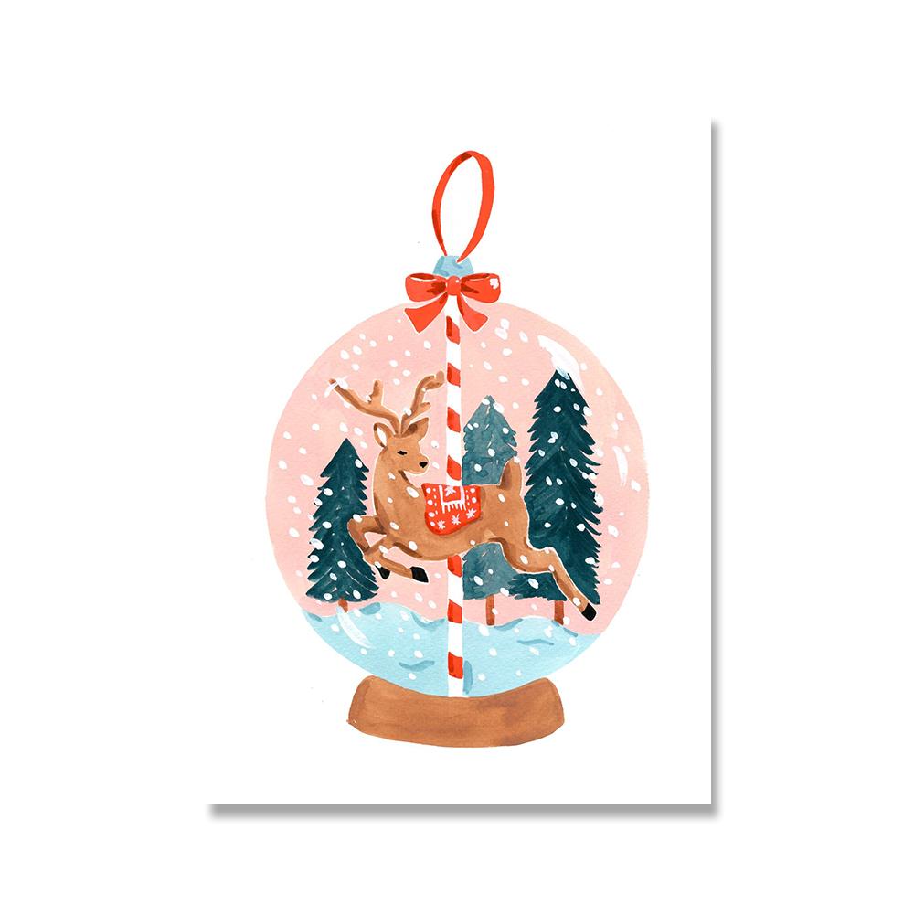 Рождественские снеговики, поющие танцоры, сезонные настенные художественные холсты, картины, плакаты на скандинавскую тему и принты, фотографии оленей, домашний декор для комнаты