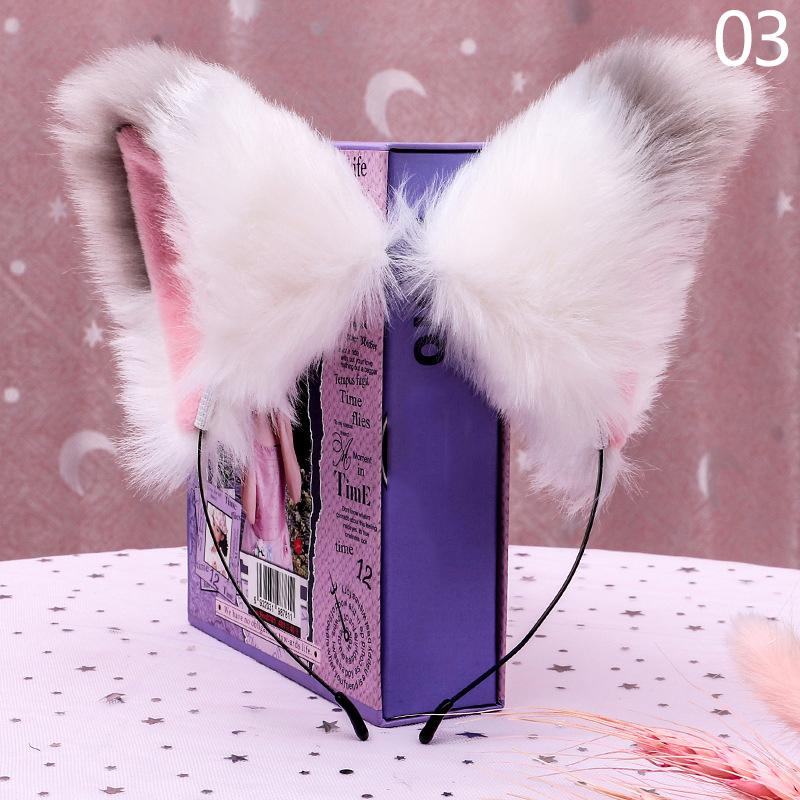 1 шт., повязка на голову, головной убор из искусственного лисьего меха, костюм для косплея, кошачьи уши, обруч для волос, украшения для волос, товары для вечеринок