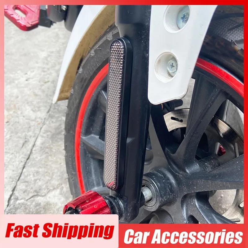 2pcs Motorcycle Bumper Mark Reflector Accessories Motorcycle Body Reflective Safety Strip Motorcycle Warning Strip Stickers