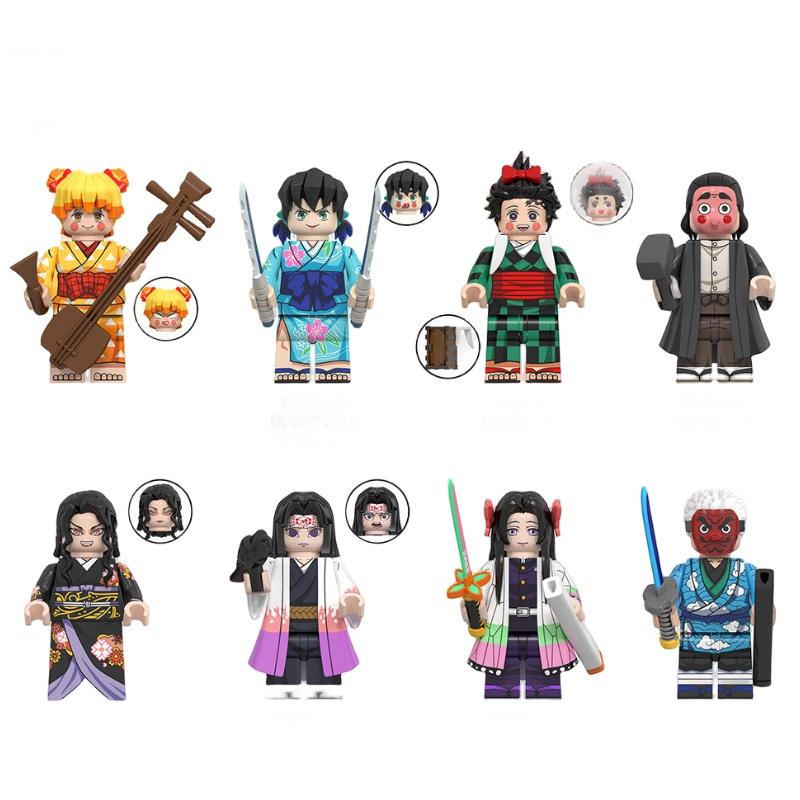 Wm6162 Серия Аниме Клинок, рассекающий демонов Рот Плоский Инь и Идзуми Дзенмен Тандзиро Фигурка Конструктор