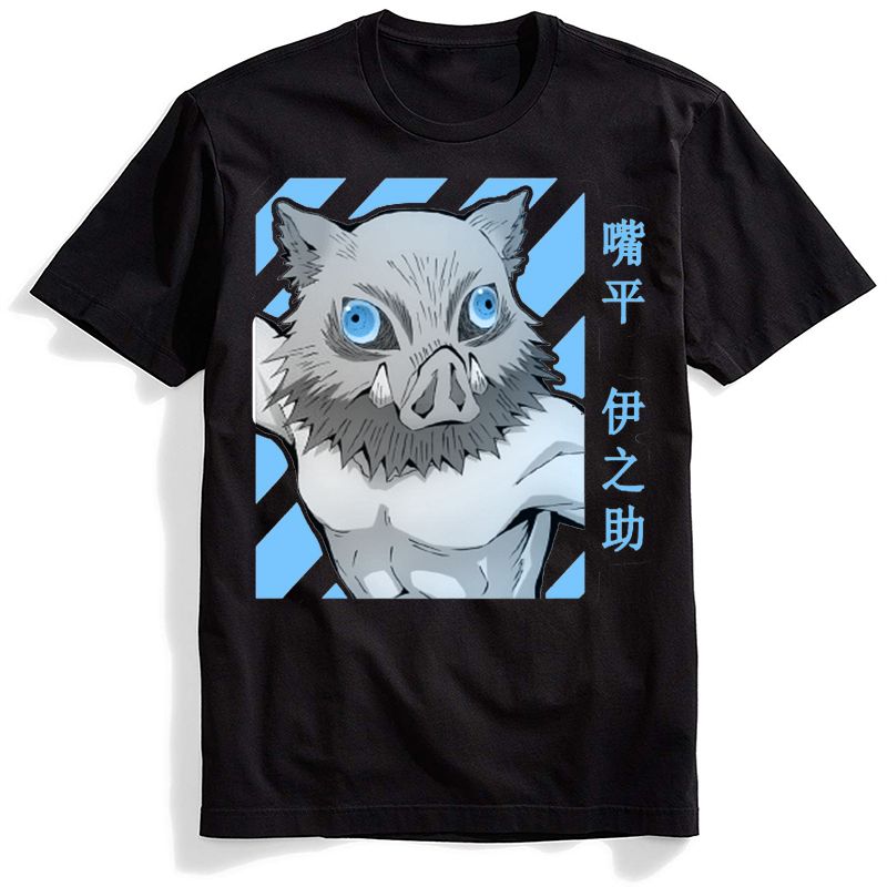 Japanese Anime Demon Slayer Graphic Men T Shirts Kawaii Cartoon Top Tees Streetwear Kimetsu No