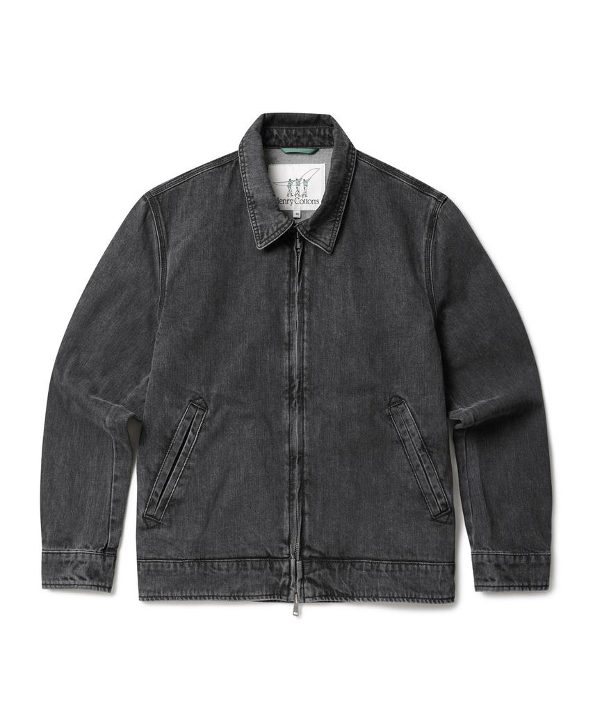 Henry Cottons Denim Zip-Up Jumper_Ahuas25131Bkx