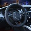 Чехол на руль автомобиля DERMAY, 4 цвета, 4 сезона, подходит для 37-38 см(14,5-15 дюймов) Автомобильный Стайлинг Рулевое колесо
