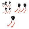 Heavy Duty Tool Storage Hooks Magnetic Double-Claw Hook, Anti-Slip Rubber Coated Garage Hooks, Hanging Universal for Garden Shovel Trailer Cord