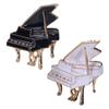 Shape Brooch Pin Alloy Musical Instrument Shining Rhinestone Decor Coat