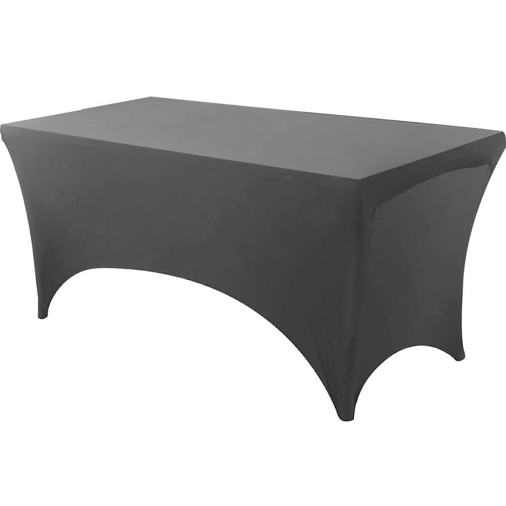 Скатерть спандекс плотно облегающая моющаяся и устойчивая к складкам стрейч прямоугольная для патио мероприятия свадебных вечеринок чехол на стол