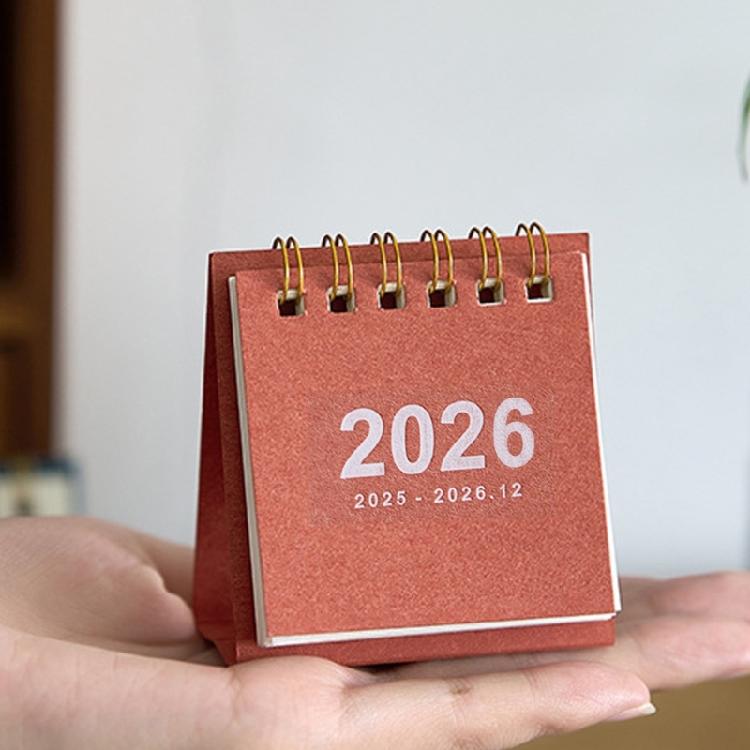 Настольный календарь 2025 Мини-календари с гладкой бумагой для письма Незаменимы для украшения стола и управления временем