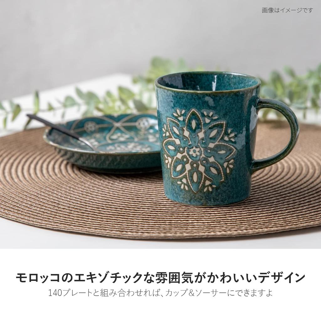Керамика Минору Мино Японская кружка Марокканская Белая 8 x В8,5см