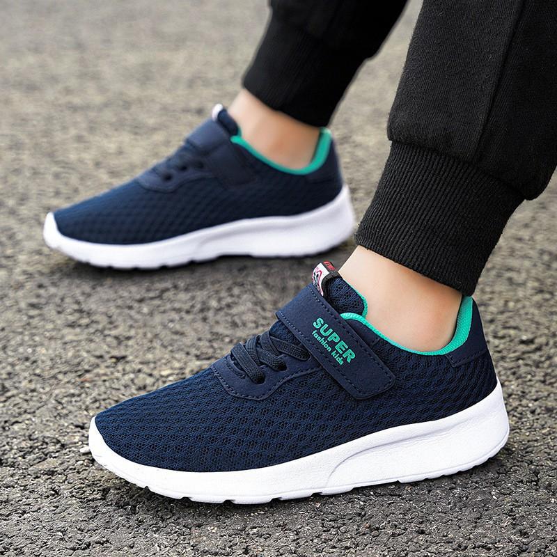 Girls Lightweight Breathable Mesh Running Shoes Kids Sports Walking School Use