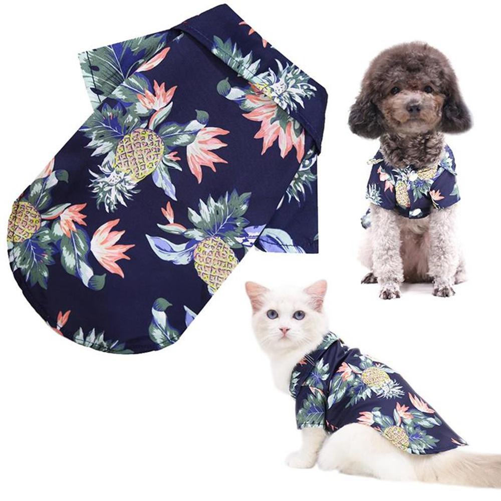 Floral Chihuahua for Small Large Dog Summer Clothing Cat Clothes Pet Vest Dog Shirts Pet Products