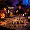 Highland Cow Collectibles Halloween Advent Calendar, 24 Days Countdown Box Mini Figurines with 24Pcs Figurines, Spooky Decorations Cute 3D Dolls