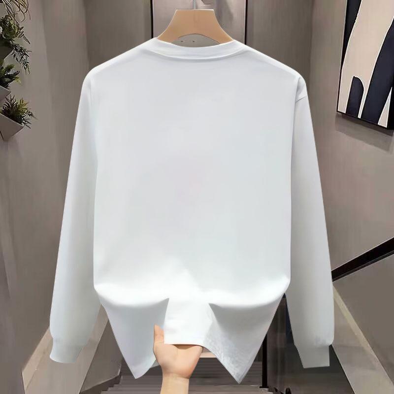 Pure Cotton Heavy-Duty Long-Sleeved T-Shirt, Young And Young Men'S And Women'S Autumn Tide Brand Loose Leisure Ruffian Handsome Business Clothes