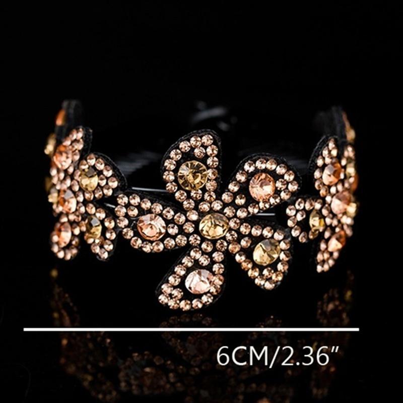 Модные женские заколки со стразами и жемчугом, цветок, хрустальная заколка для волос, когти, птичье гнездо, твист-клип