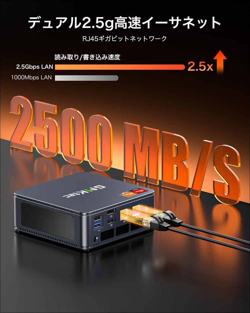 GMKtec Nucbox K6 AMD Ryzen 7 7840HS игровой мини-ПК Windows11pro Mini DDR5 PCIe 780M игровой мини-ПК с установленным чипом AI, 32 ГБ(16 ГБ2) 5600МГц,1ТБ 4.0