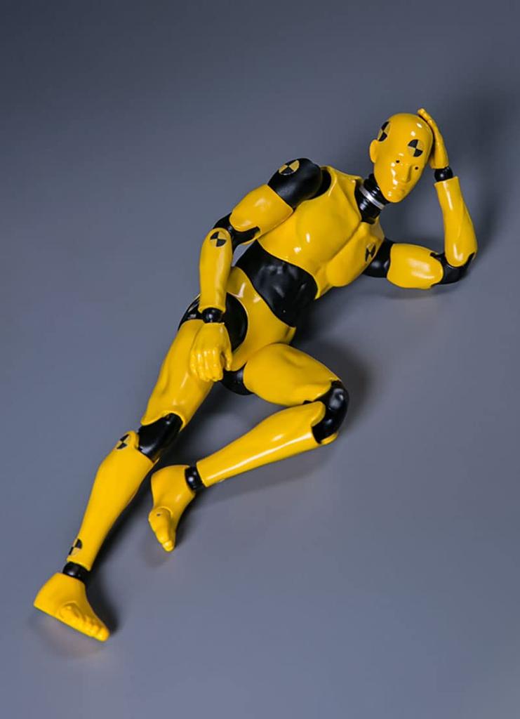 Scale Male Test Man Crash Test Dummy Action Male Figure Doll Test Dummy Action Figure Body Doll Collection 1/12 Figure, 6-Inch Toy,
