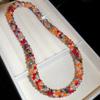 Magnetic Openable Women's Neck Chain Colored Glass Bead Retro Lovers Choker  Holiday