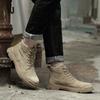 Новые зимние повседневные кроссовки повседневные ботильоны из натуральной кожи теплые плюшевые ботинки для отдыха мужчин высококачественная обувь с хлопковой подкладкой
