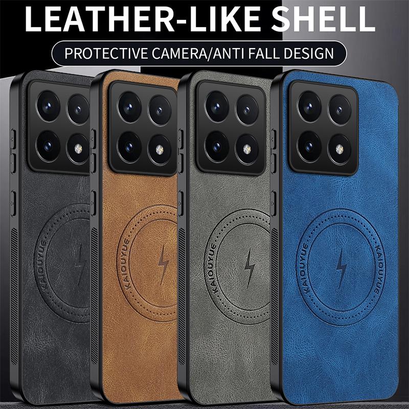 Модный кожаный силиконовый чехол Xiaomi 14T с молнией для Xiaomi 14T, противоударный чехол для Mi 14T с поддержкой магнитной беспроводной зарядки