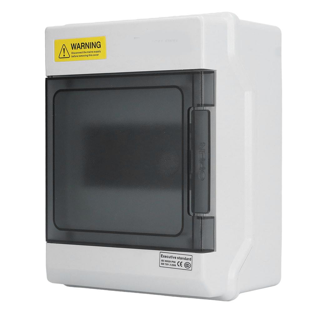 Водонепроницаемая распределительная коробка IP66 6-ходовая DIN-рейка Электронная соединительная коробка с прозрачной крышкой