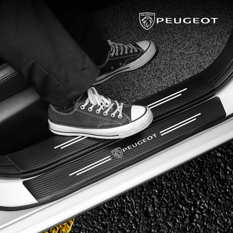 Car Door Sill Protective Mat Threshold Stickers For Peugeot 408 308 5008 208 2008 3008 Landtrek Rifter 508 301 108 608 4008