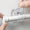 1pcs Glass Curtain Holder Adjustable Curtain Holder Without Drilling, Wall Hooks For Curtains, Towel Hooks, Kitchen Bathroom Accessories