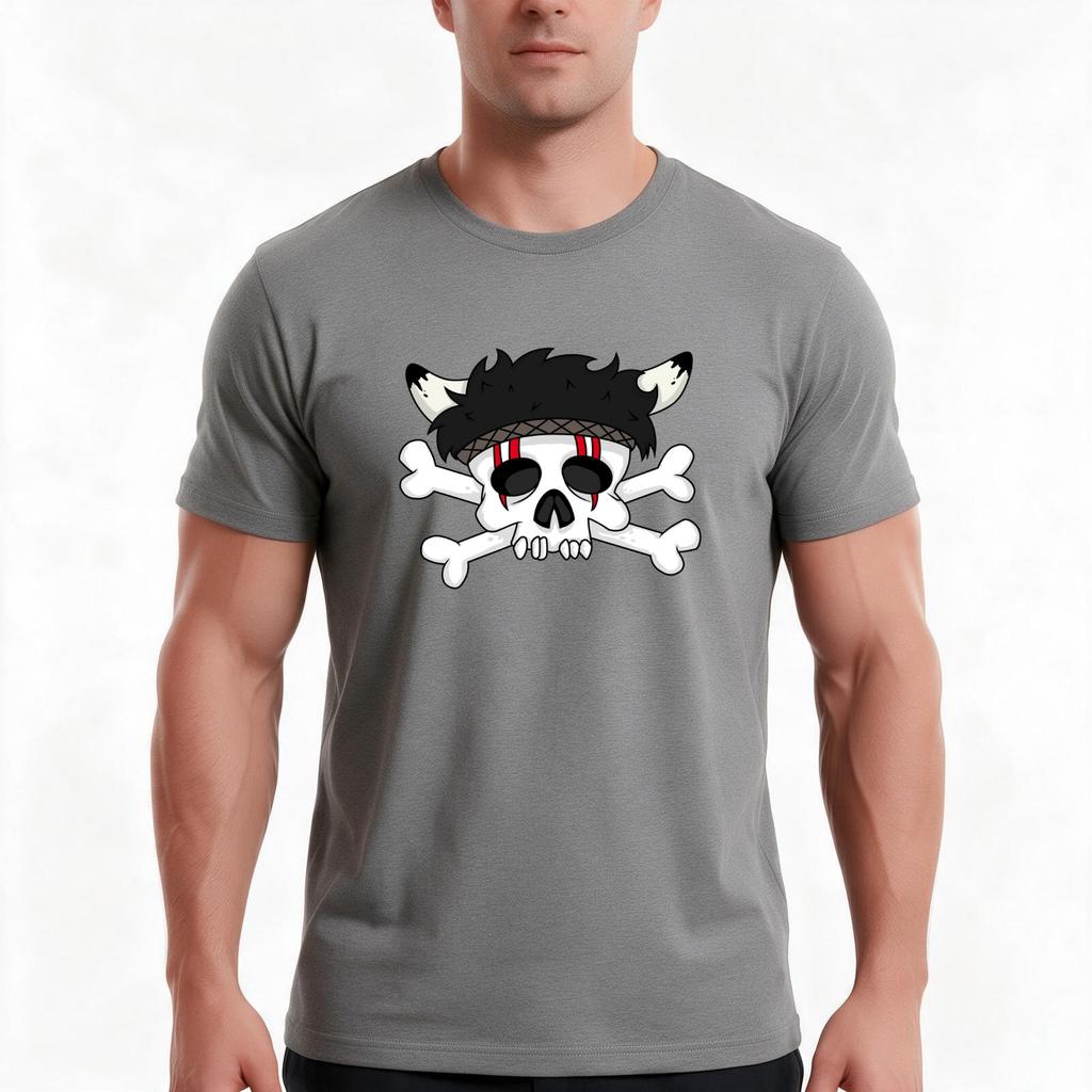 Indian Skull Horns Tshirt Summer Casual Cotton Tee Oversized Streetwear Tops Vintage Graphic Print Loose Fit Short Sleeve
