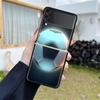 Роскошный чехол для Samsung Galaxy Z Flip 4 3 5G, черные жесткие чехлы для телефонов из ПК, модная задняя крышка ZFlip Funda I Love Football Shell Capa