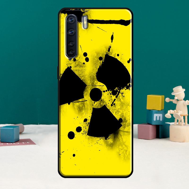 Nuclear Radiation Emblem Phone Case For Oppo A15 A74 A94 A54 A18 A38 A58 A78 A98 A40 A60 A80 A16 A76 A96 A57S A17 A77