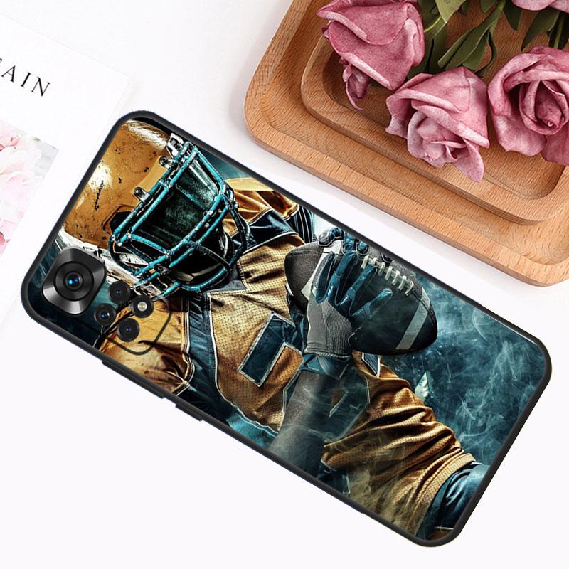 Чехол для American Football для Xiaomi Redmi Note 13 Pro 14 12 11 9 10 9S 10S 11S 12S Redmi 12C 13C 14C 10C